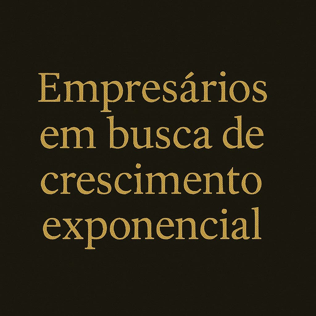 Empresários em busca de crescimento exponencial